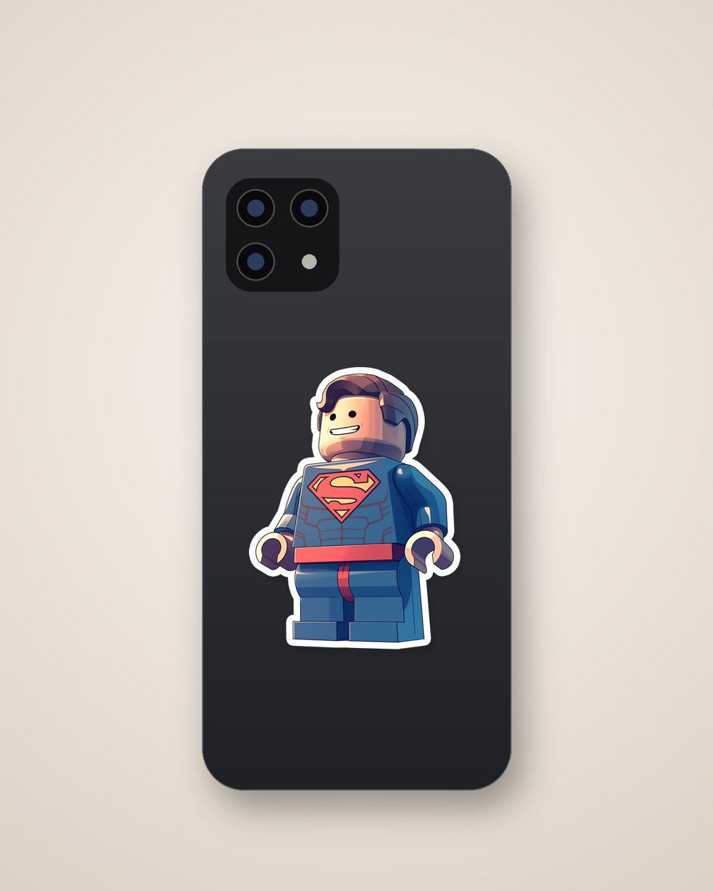 Lego Superman Hero Minifigure Sticker
