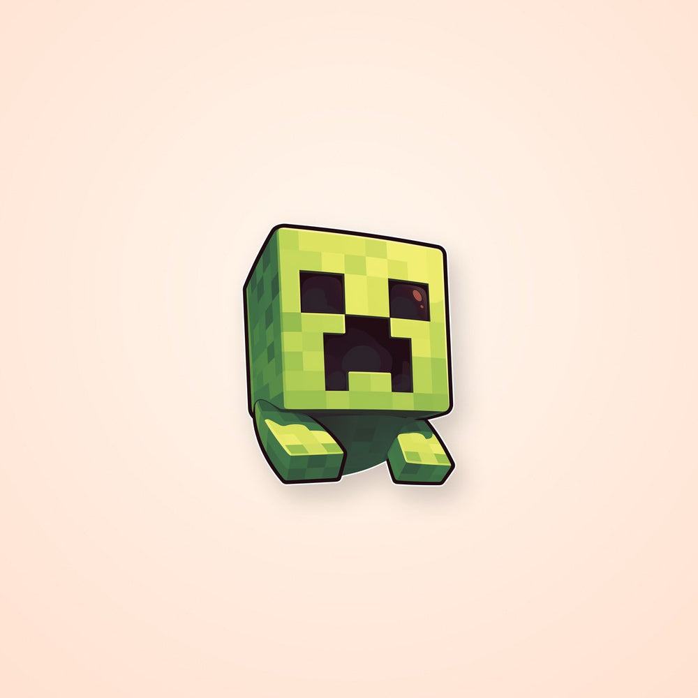 Minecraft Cute Creeper Sticker