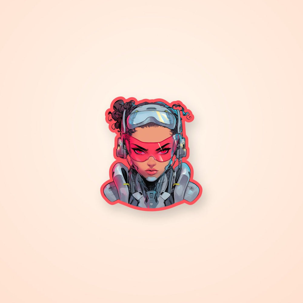 DC Cyborg Retro Comix Sticker