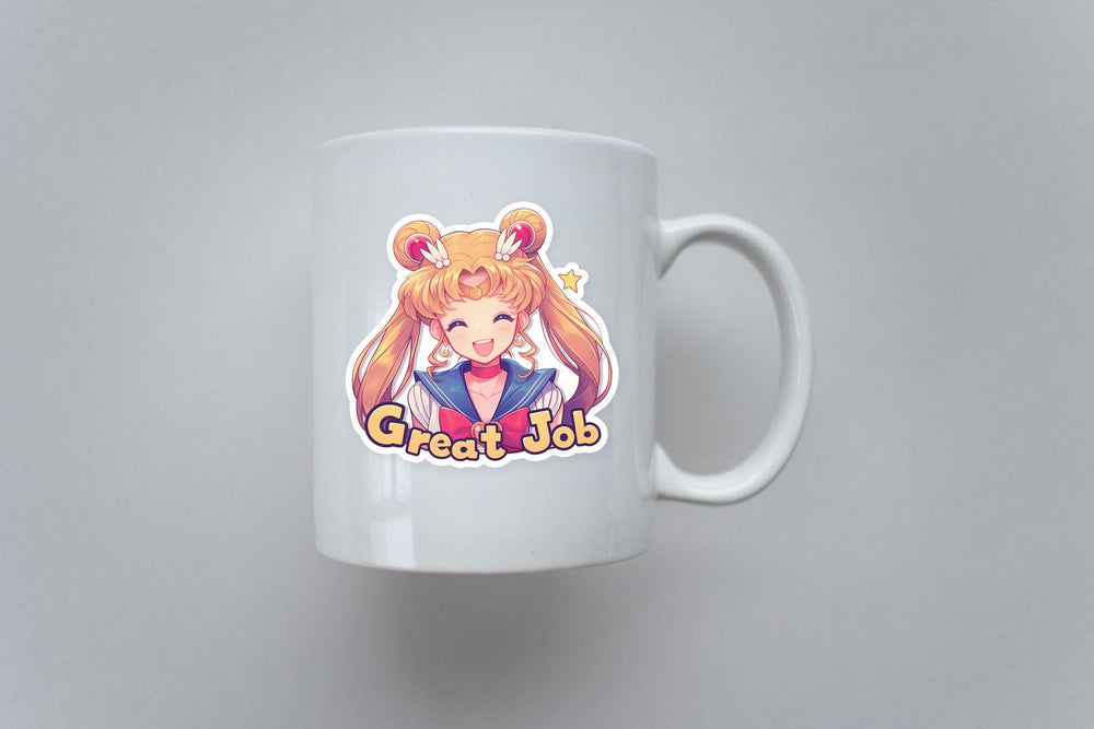 Happy Sailor Moon Great Job Sticker