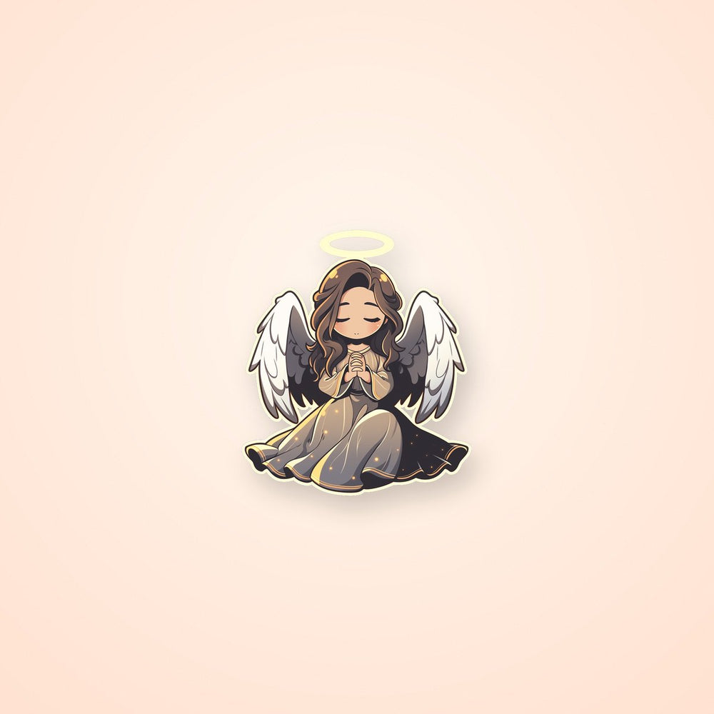 Anime Girl Angel with Halo Sticker
