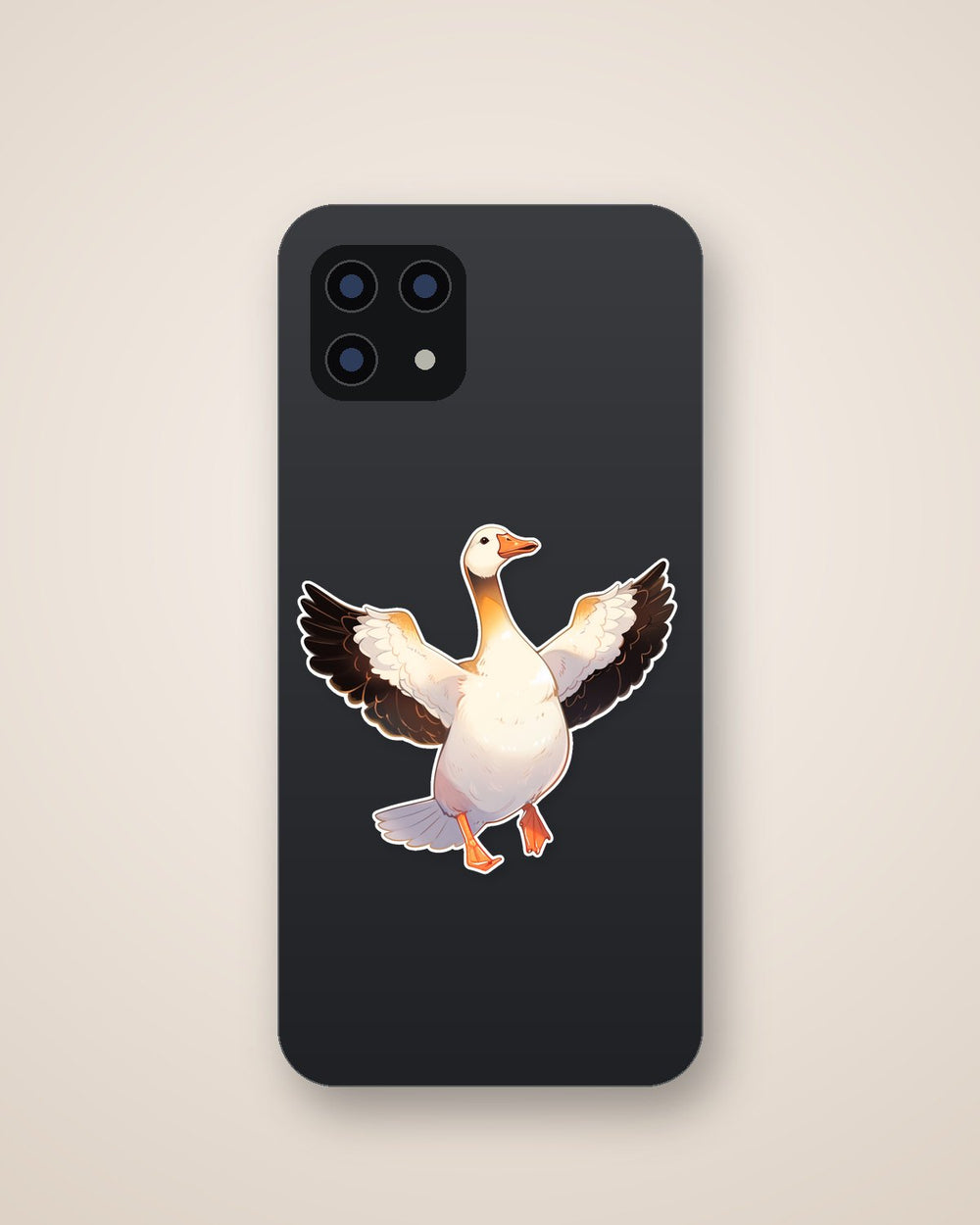 Goose with Outstretched Wings Sticker