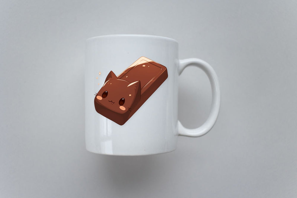 Kawaii Chocolate Bar Cat Sticker