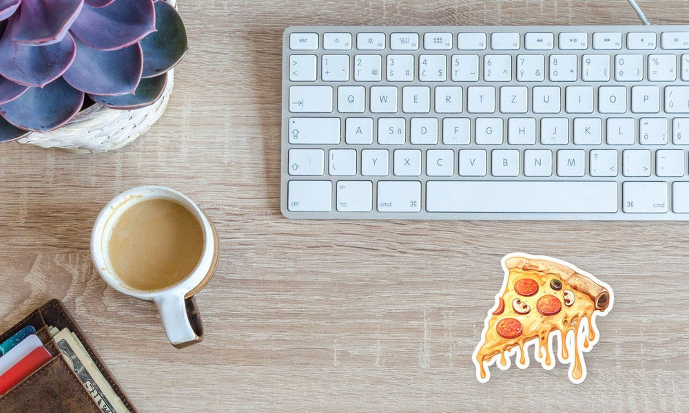 Melting Pepperoni Pizza Slice Sticker
