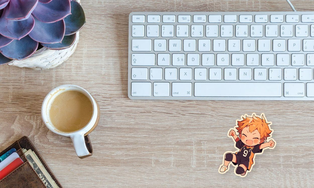 Happy Hinata Haikyuu Chibi Sticker