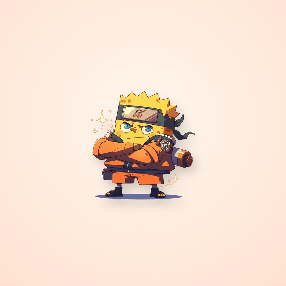 Spongebob Naruto Mashup Sticker