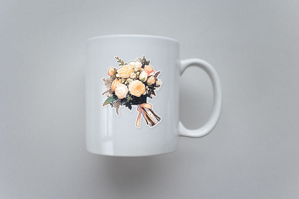 Wedding Bouquet with Roses Sticker