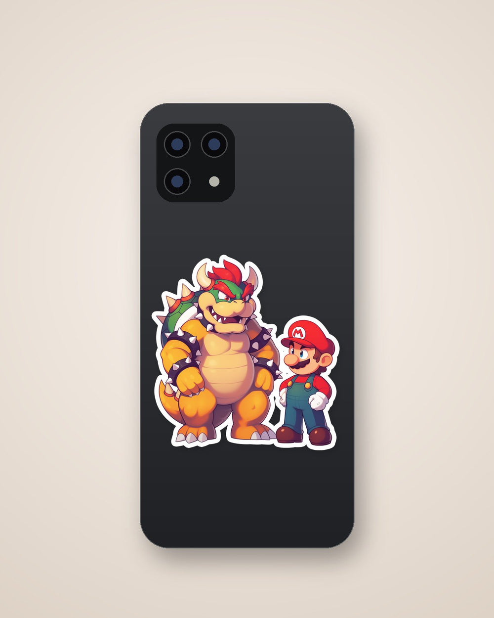 Mario & Bowser Friendship Sticker