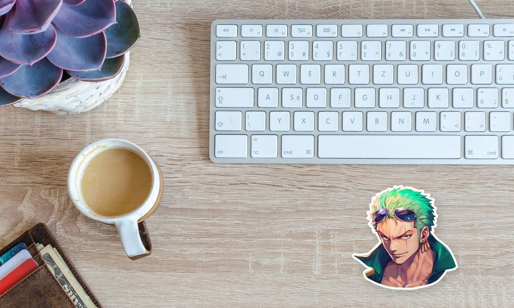 One Piece Stunning Zoro Anime Sticker