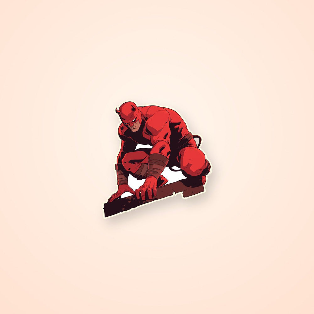 Daredevil Retro Comic Marvel Superhero Sticker