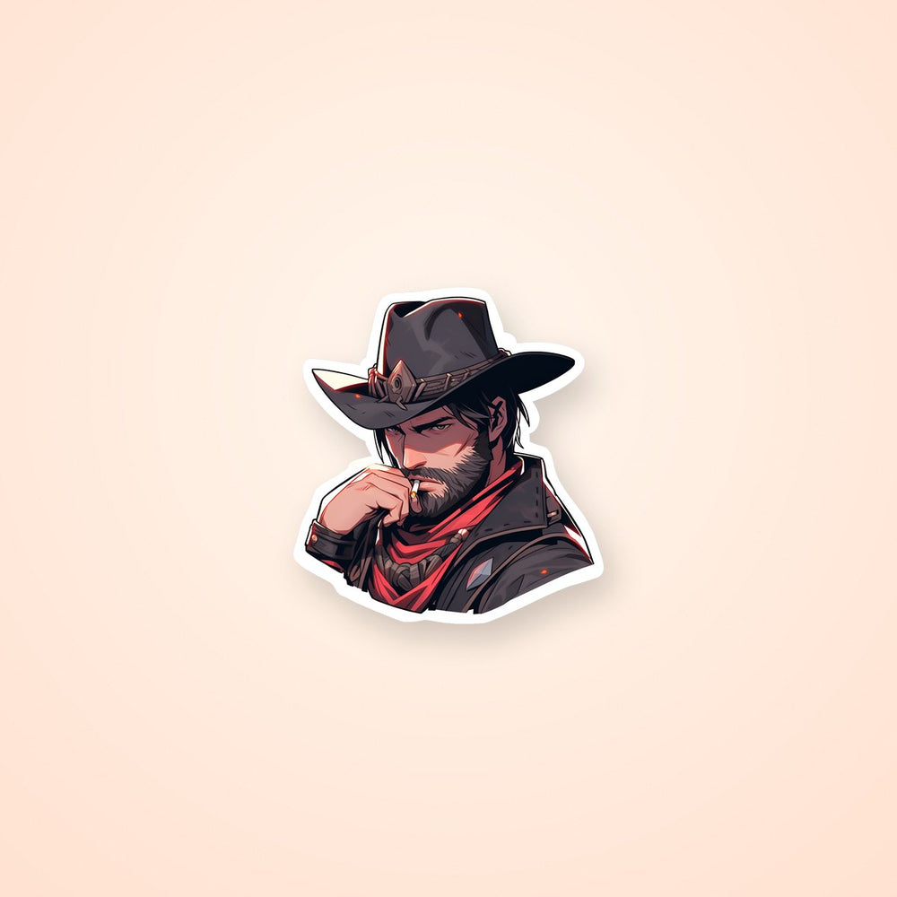 Rdr2 Arthur Smoking Sticker