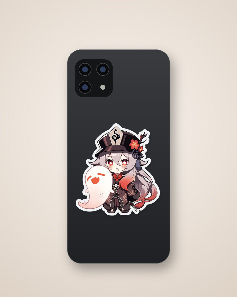 Genshin Impact Hu Tao and Ghost Sticker