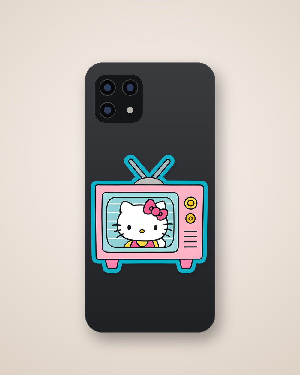 Hello Kitty Retro TV Sticker