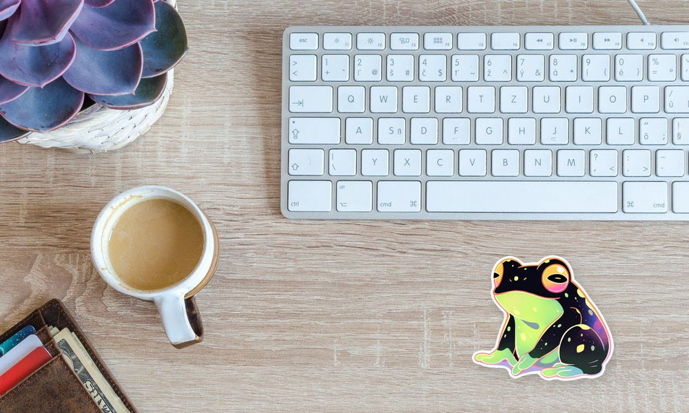 Trippy Frog Sticker
