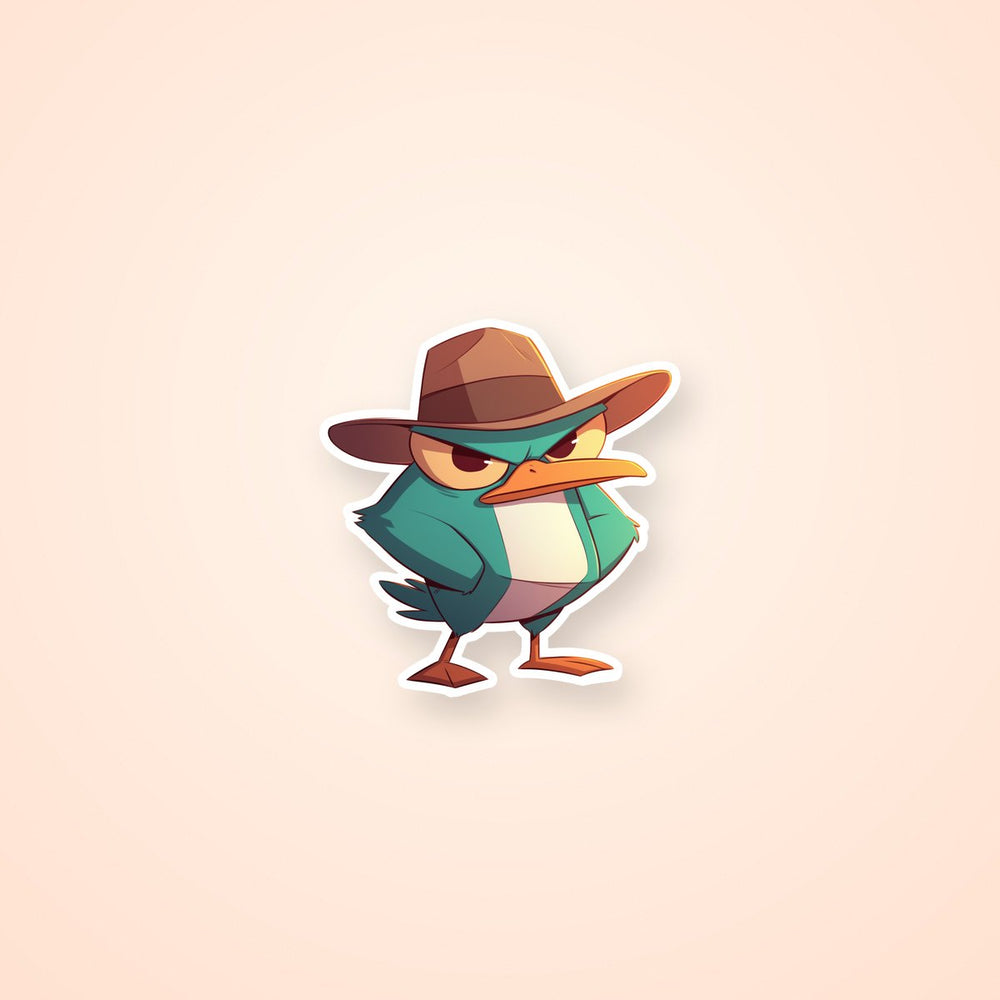 Perry the Platypus Secret Agent Sticker