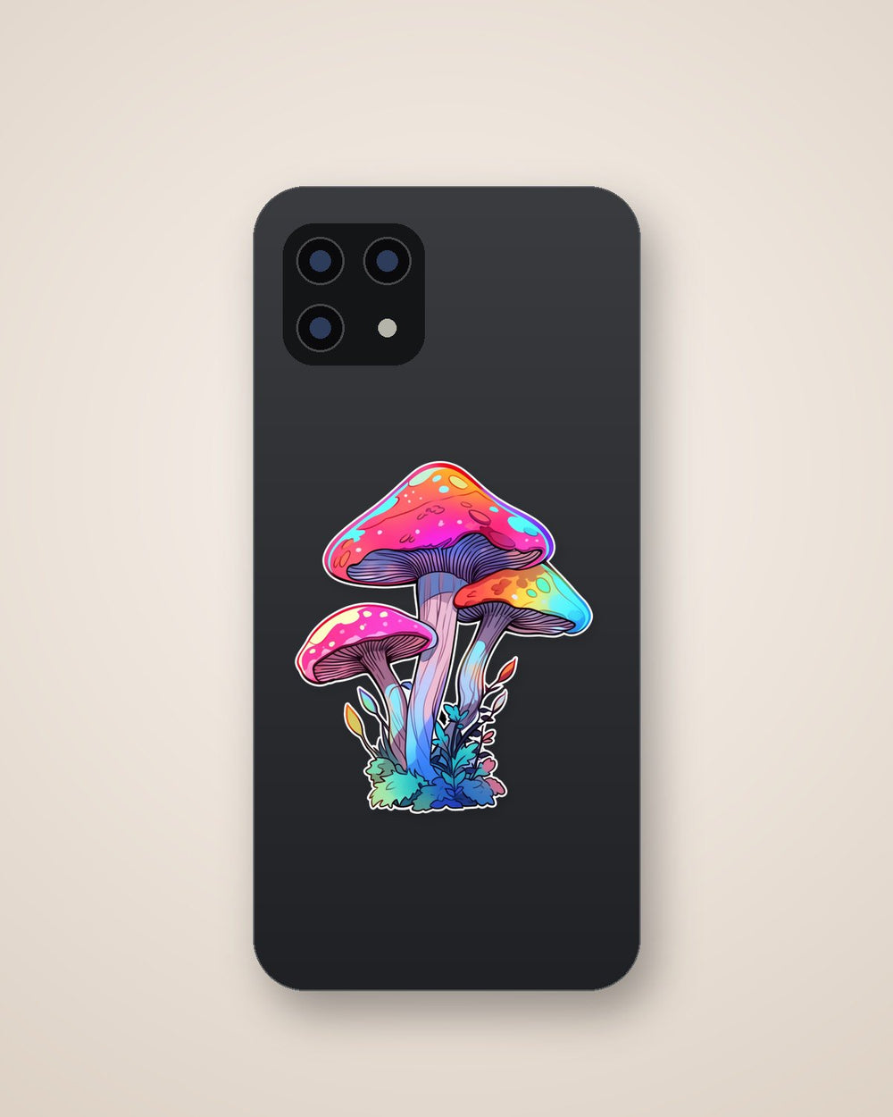 Three Trippy Mushrooms Sticker