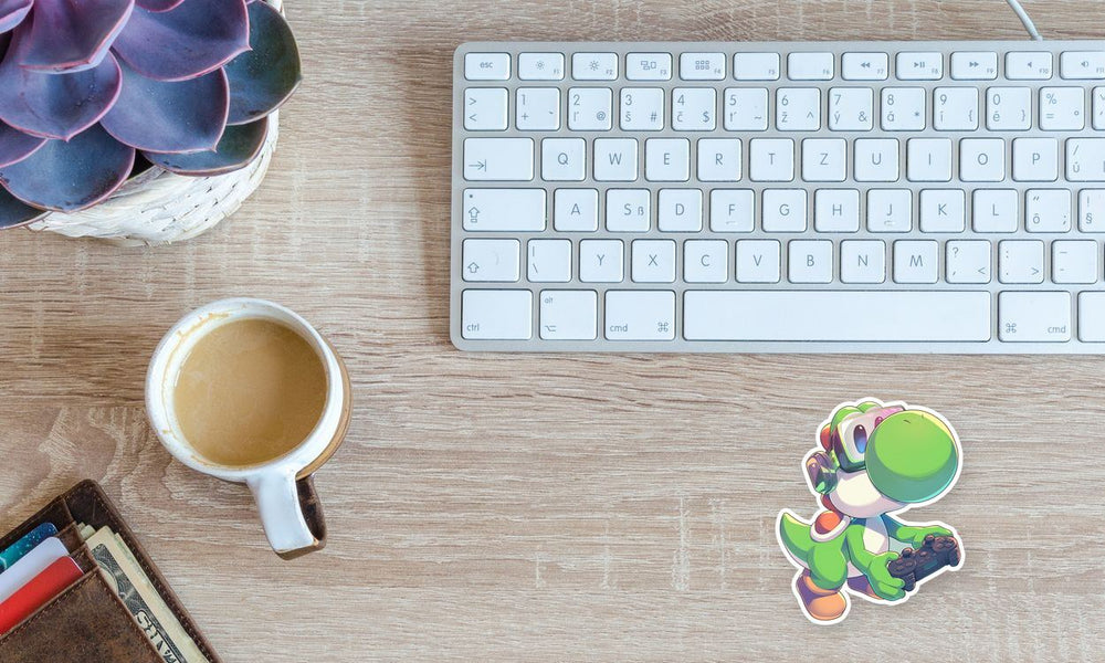 Yoshi Gamer Controller Sticker