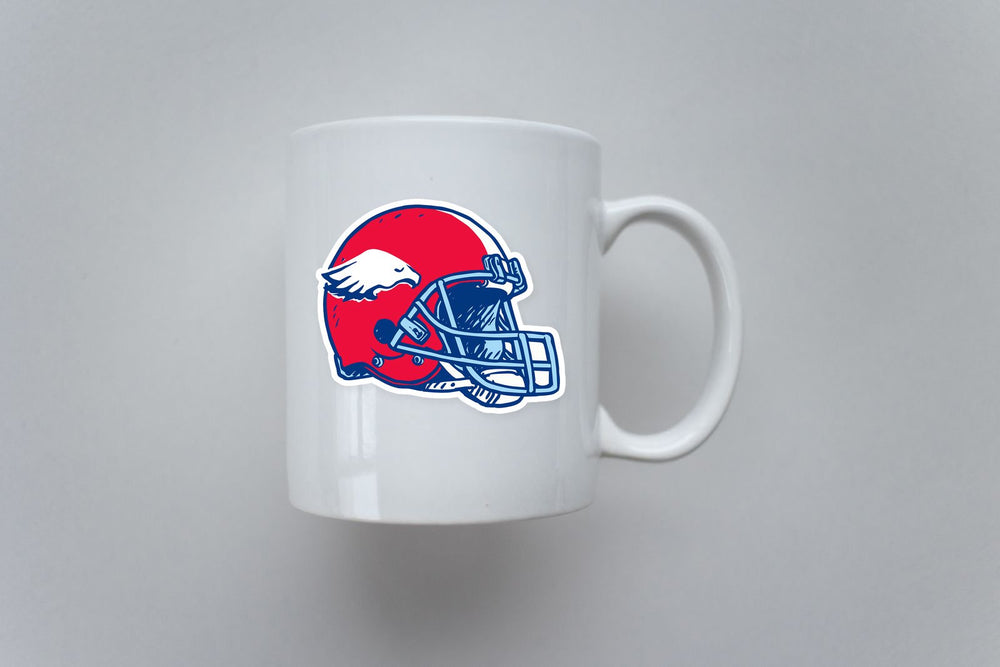 NFL Football Helmet Red Blue Sticker