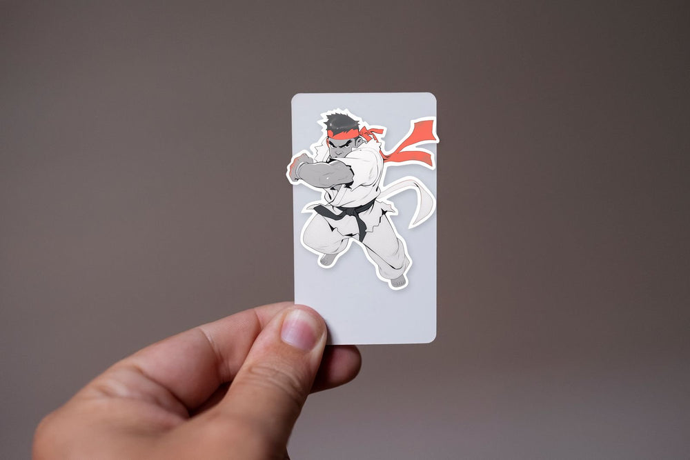 Street Fighter Monochrome Ryu Sticker