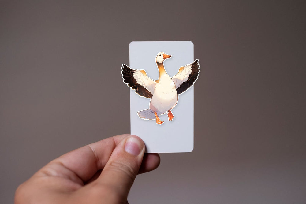 Goose with Outstretched Wings Sticker