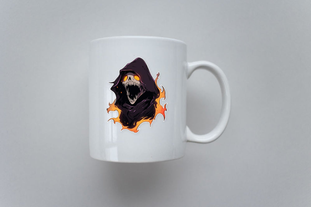 Scary Halloween Monster in Cloak Sticker
