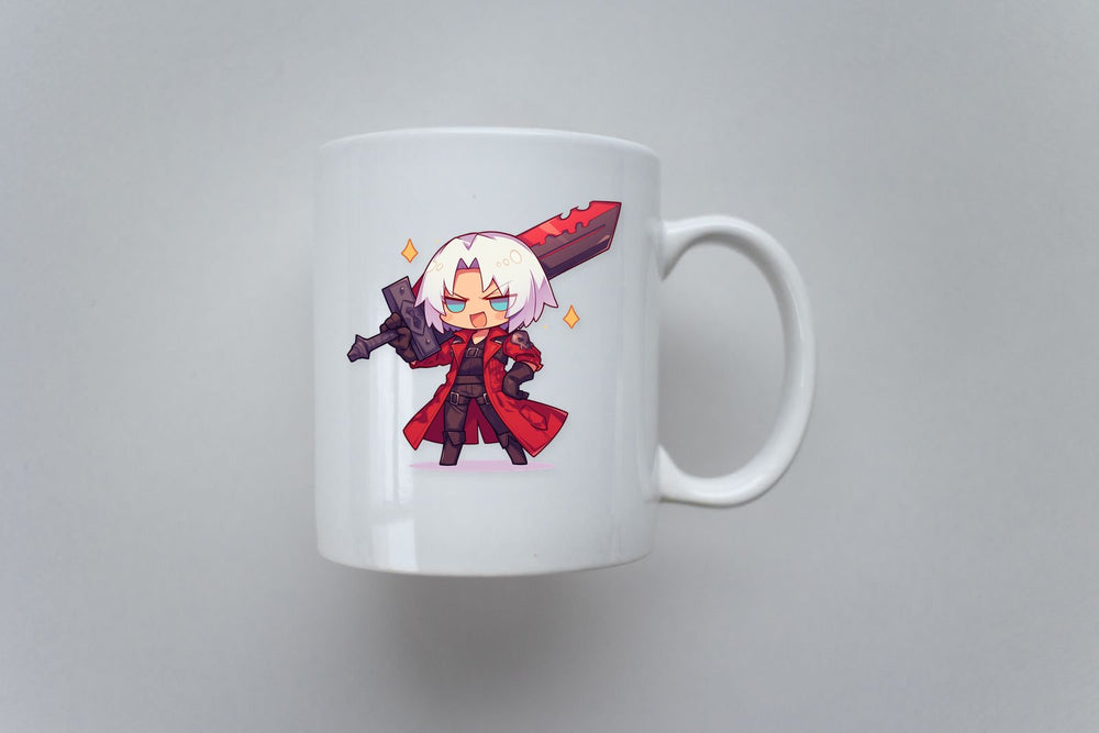 Chibi Dante Red Sword Sticker