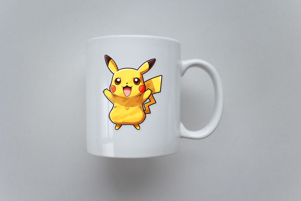 Drawn Happy Pikachu Pokemon Sticker