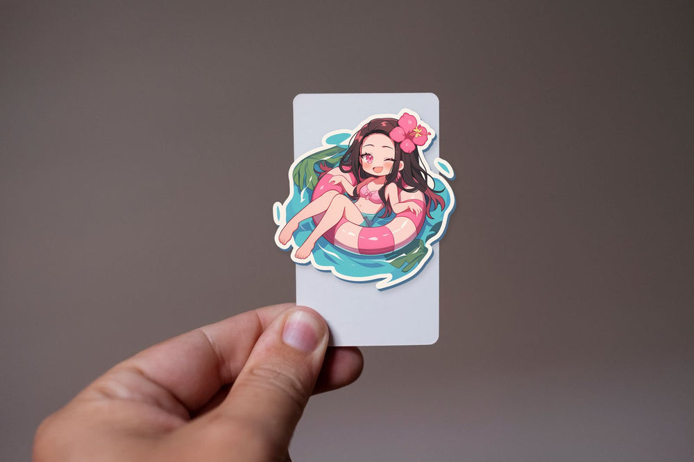 Nezuko Pool Floatie Summer Sticker