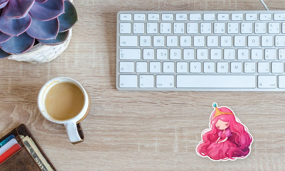Princess Bubblegum Adventure Time Pink Kawaii Sticker
