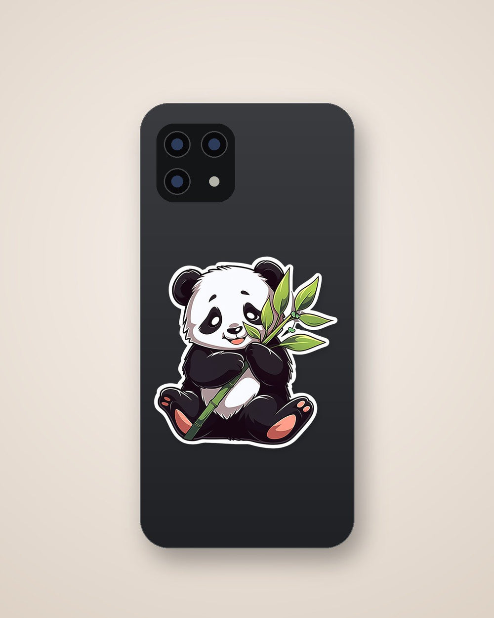 Cute Panda with Bamboo Sticker