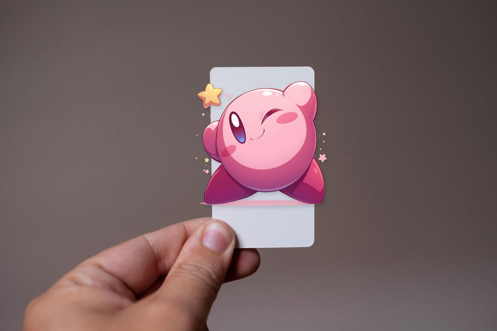 Kirby Winking Star Cute Sticker