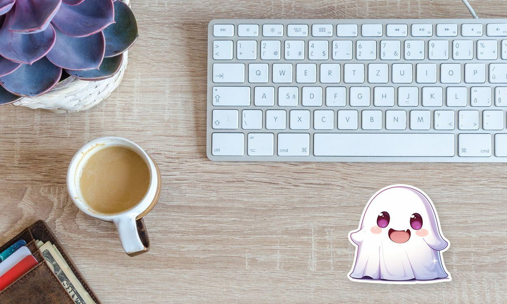 Cute Kawaii Ghost Halloween Sticker