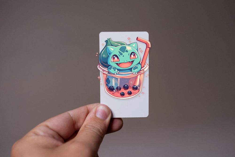 Bulbasaur Boba Tea Cute Sticker