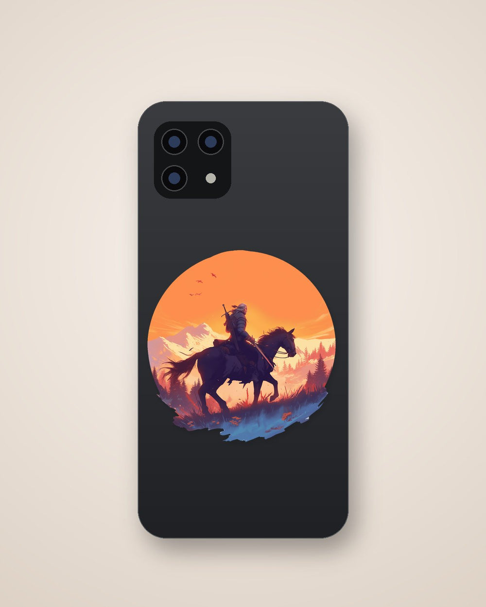 Witcher Geralt & Roach Sunset Sticker