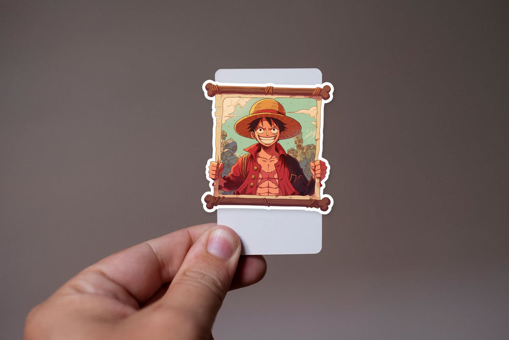 Luffy Wanted Poster One Piece Sticker