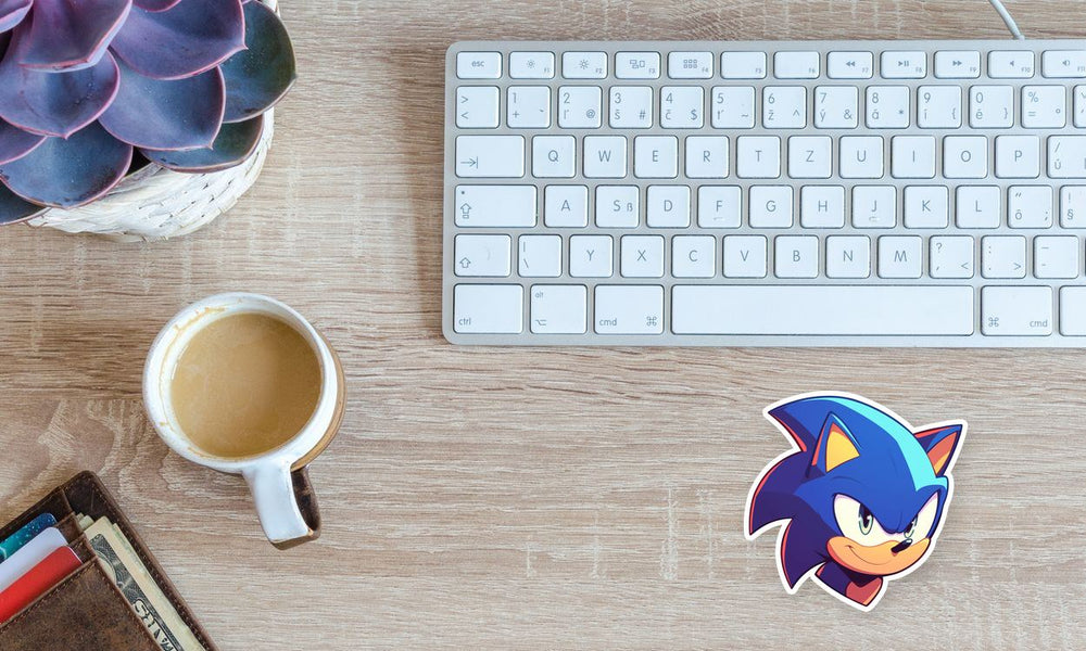 Sonic Smart Smiley Sticker