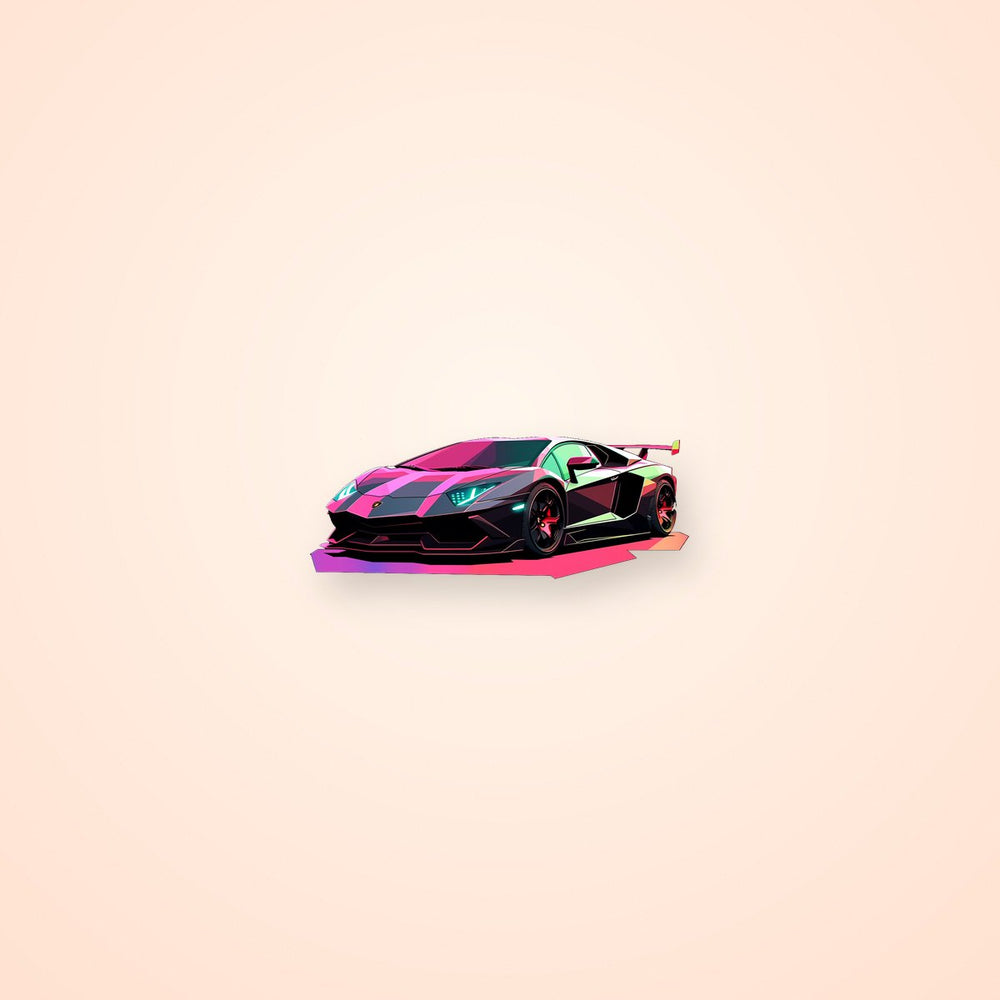 Lamborghini Aventador Aesthetic Sticker