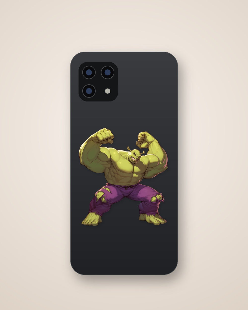 Shrek Hulk Style Flexing Muscles Sticker