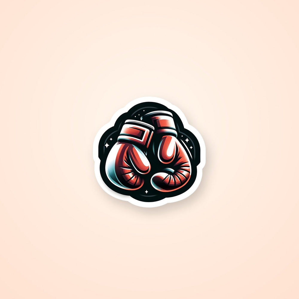 Boxing Gloves Art Sticker