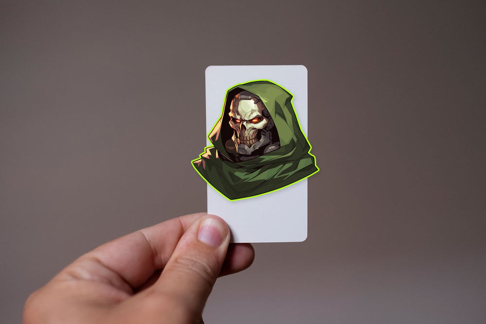 Marvel Dr Doom Robot Skull Sticker
