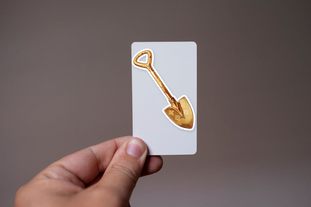 Gold Louis Vuitton Shovel Sticker