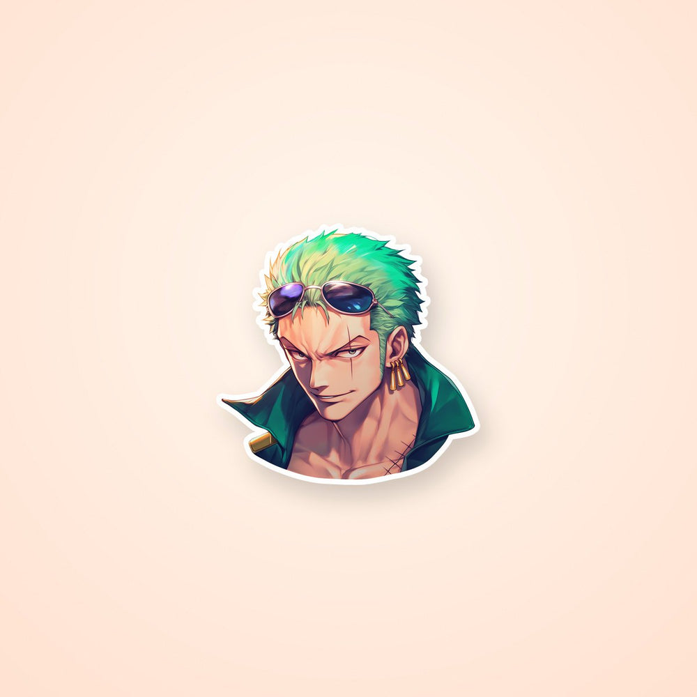 One Piece Stunning Zoro Anime Sticker