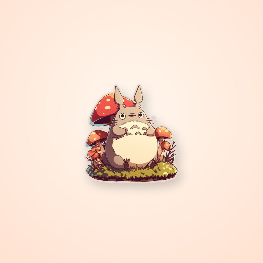 Totoro Mushroom Spirit Sticker