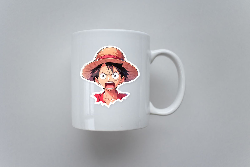 Shocked Monkey D. Luffy Sticker