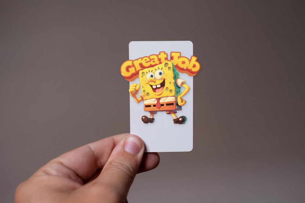 Spongebob Great Job Text Clipart Sticker