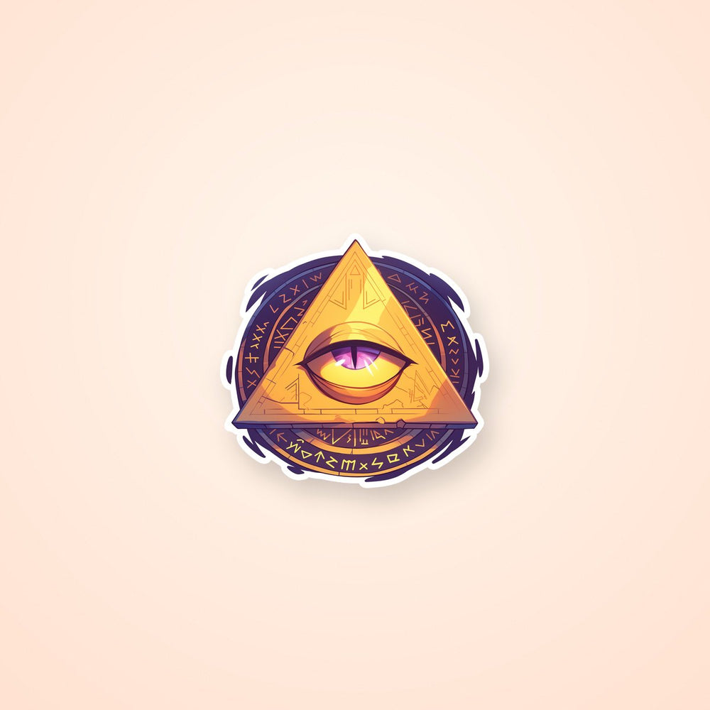 Bill Cipher Gravity Falls Symbol Art Sticker