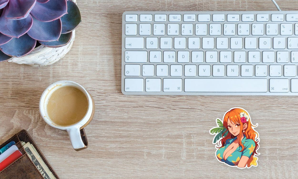 One Piece Nami Summer Sticker