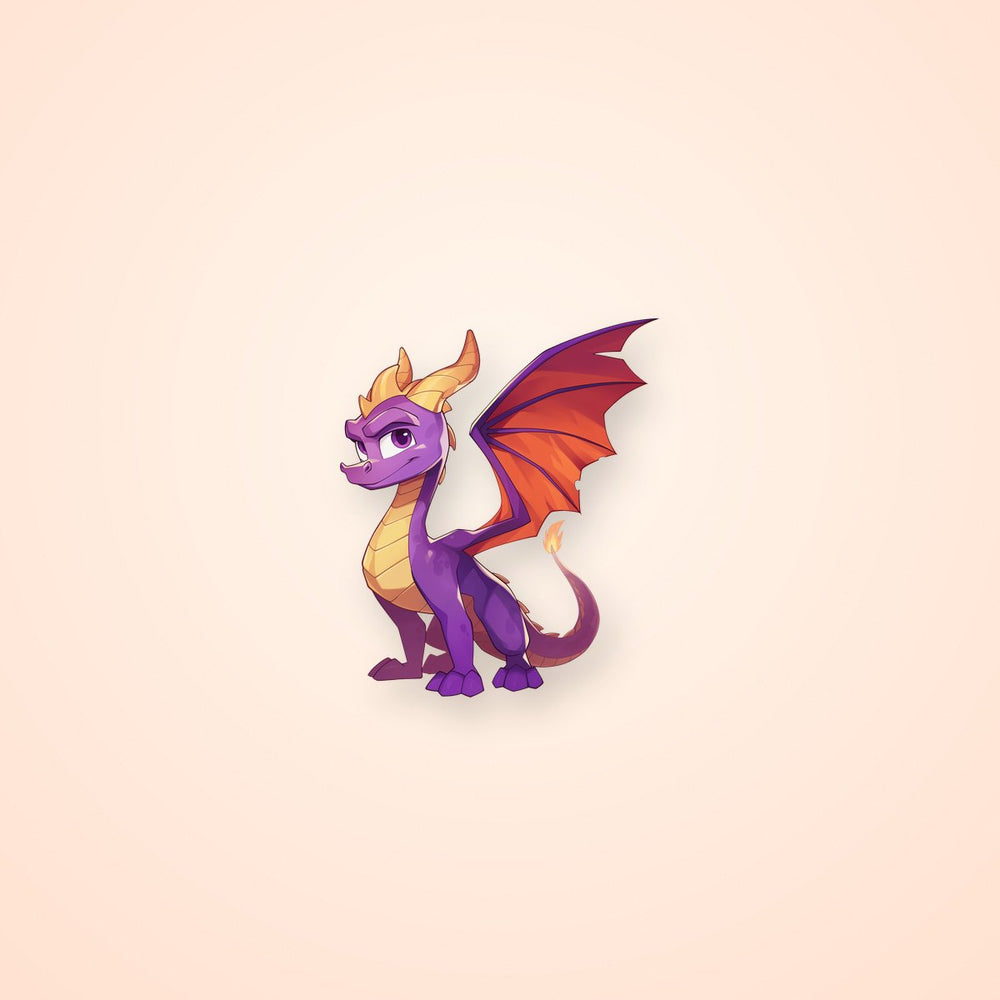Spyro Purple Dragon Sticker