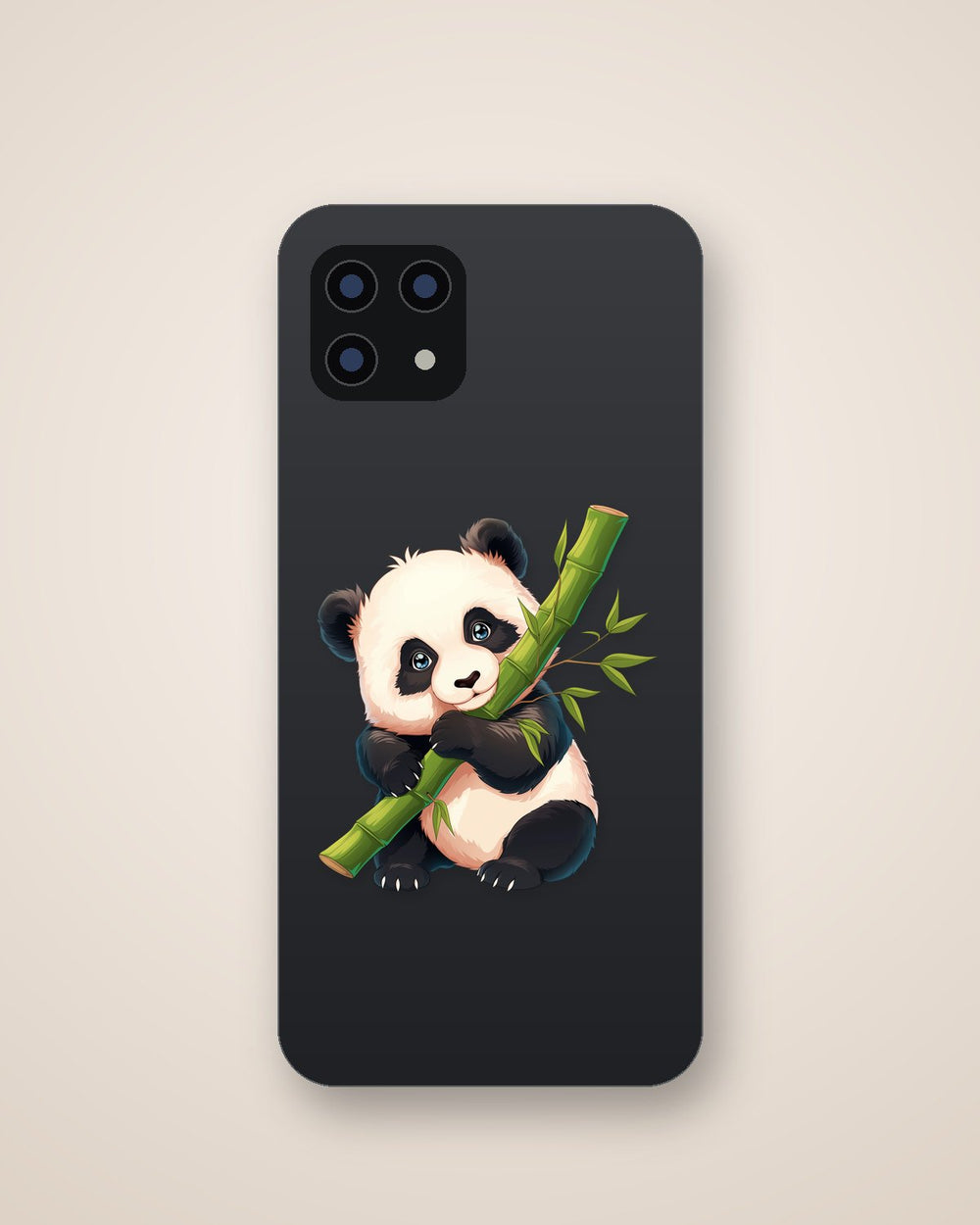 Adorable Panda Bamboo Clipart