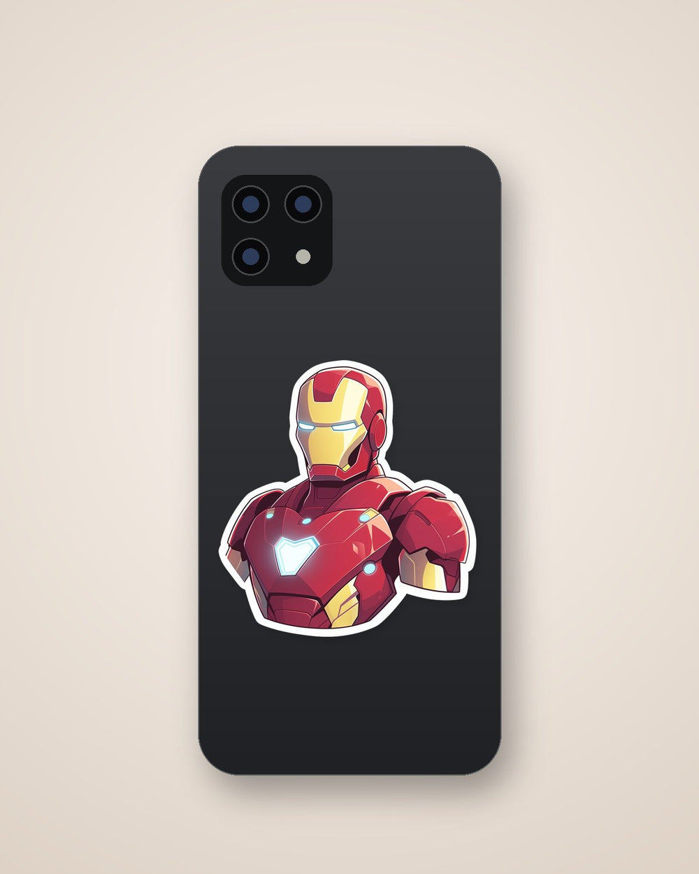Marvel Iron Man Bust Sticker